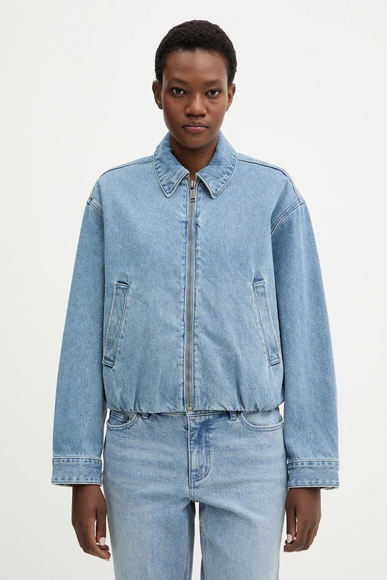 MICHAEL Michael Kors kurtka jeansowa bez kaptura niebieski MR610D3FAU