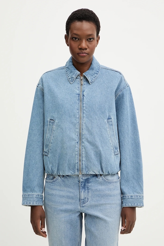 MICHAEL Michael Kors kurtka jeansowa bez kaptura niebieski MR610D3FAU