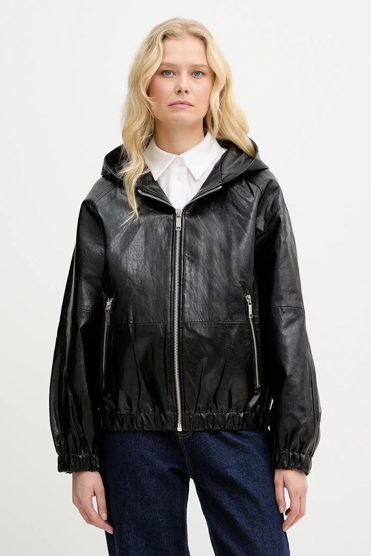 MICHAEL Michael Kors kurtka imitacja skóry licowej czarny MR620K5DTW