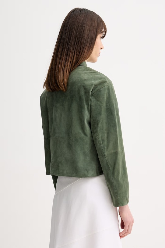 Odzież Marella krótka kurtka damska zamszowa MLMECCESSO 2613441035200 zielony