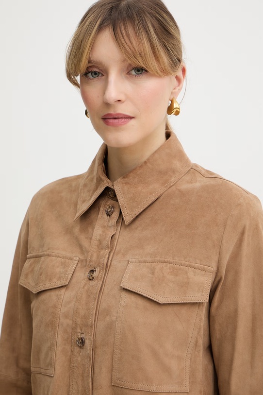 Semišová bunda Marella APOGEO béžová 2613441081200