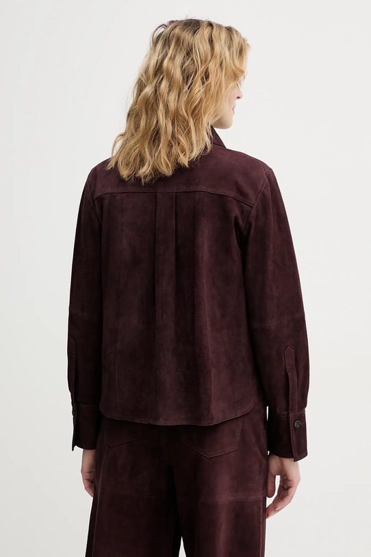 Odzież Marella kurtka zamszowa APOGEO 2613441081200 bordowy