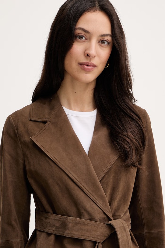 Marella płaszcz zamszowy OBLARE brązowy 2613441091200