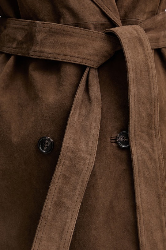 Marella płaszcz zamszowy OBLARE 2613441091200 brązowy