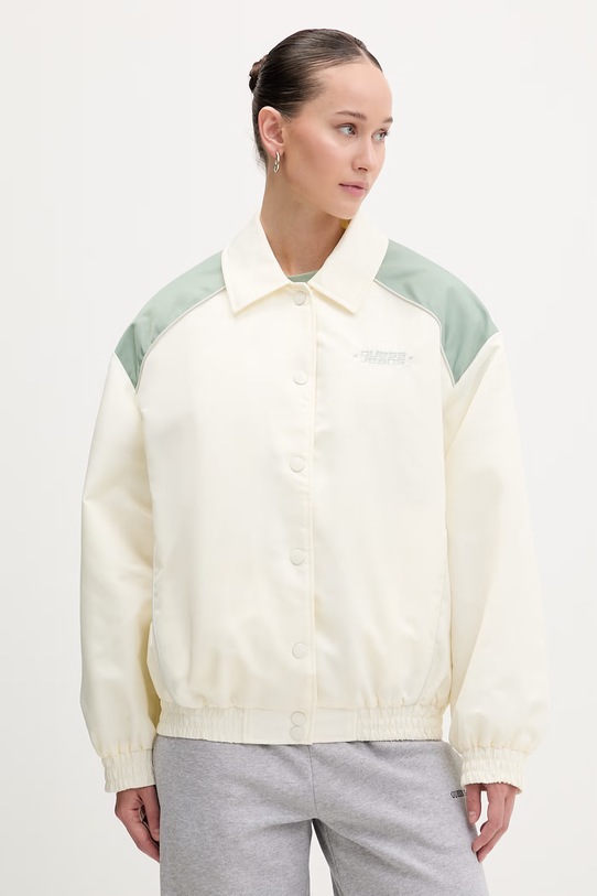 Guess Jeans kurtka bez kaptura beżowy W6RL35.WHAA2