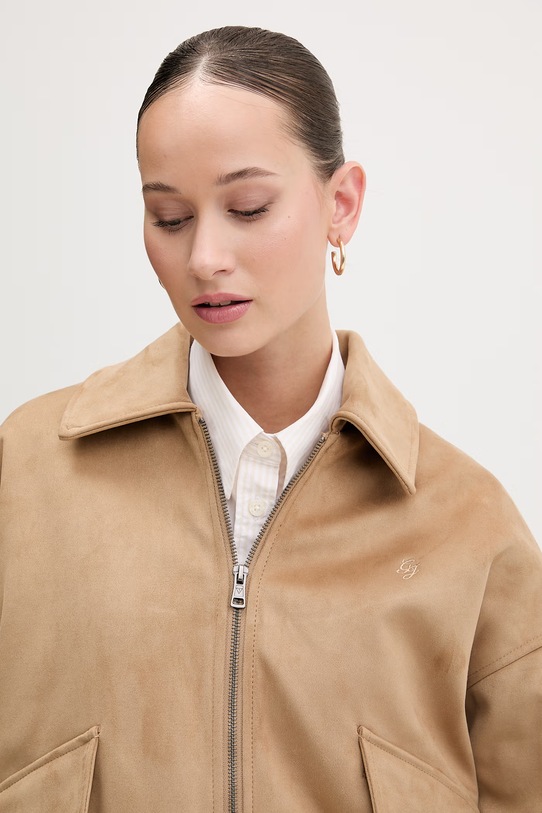 Guess Jeans kurtka beżowy W6RL36.WJ842