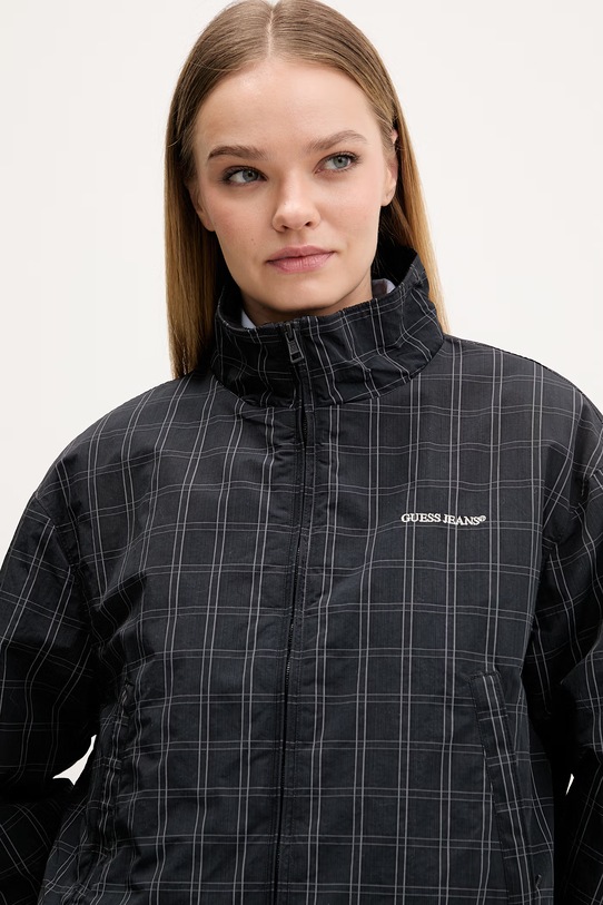 Μπουφάν Guess Jeans μαύρο W6RL37.WGYL2