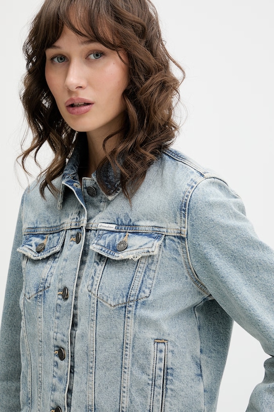 Джинсовая куртка Guess Jeans голубой W6RN55.D5M4I