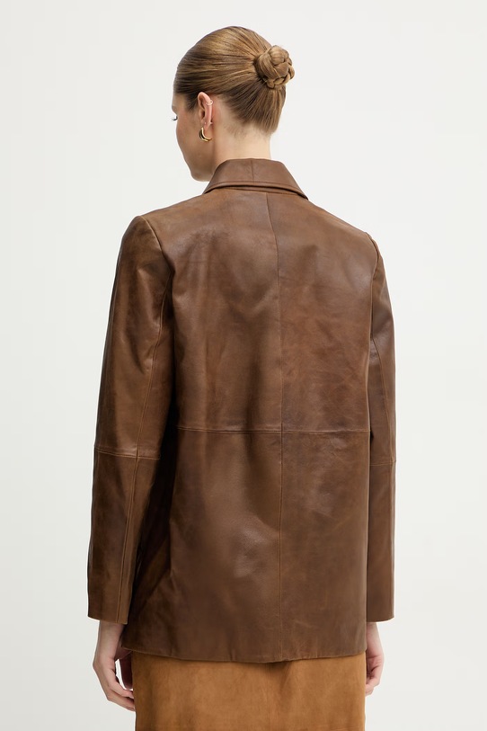 Odzież IBlues kurtka skórzana GATTI 2617441041200 brązowy