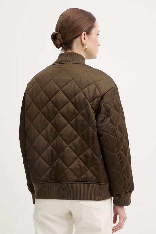 Odzież IBlues kurtka bomber z dodatkiem lnu PRIMO 2617481021200 zielony