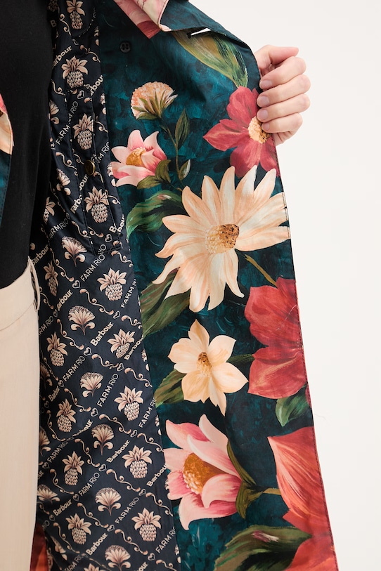 Barbour καμπαρντίνα γυναικεία βαμβακεία x Farm Rio LCA0389