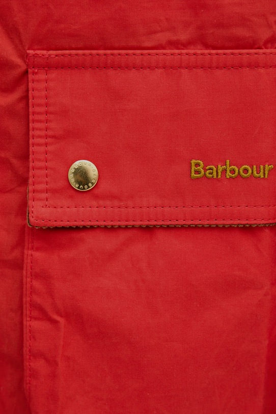 Barbour długa kurtka damska bawełniana Hollington LCA0400 czerwony