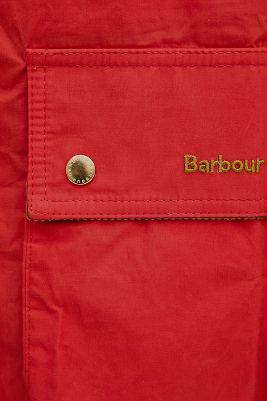 Barbour długa kurtka damska bawełniana Hollington LCA0400 czerwony
