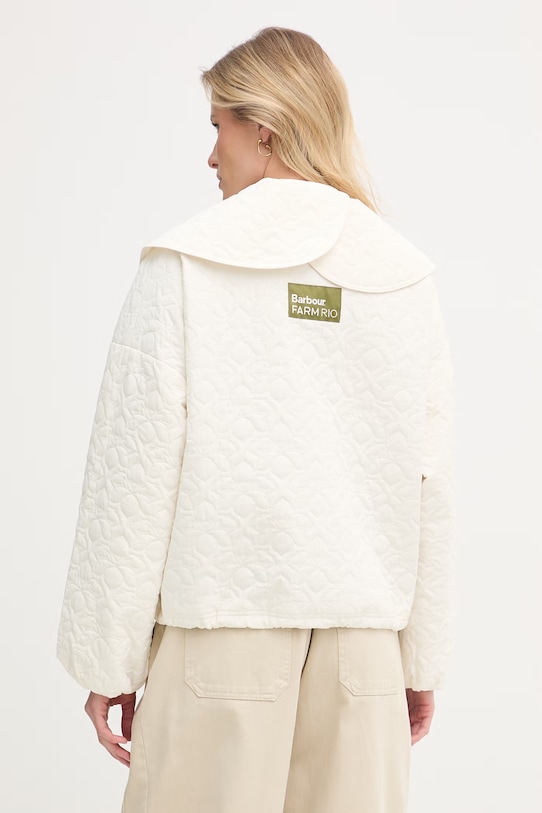 Oblečení Barbour přechodová bunda dámská x Farm Rio LQU1906 béžová