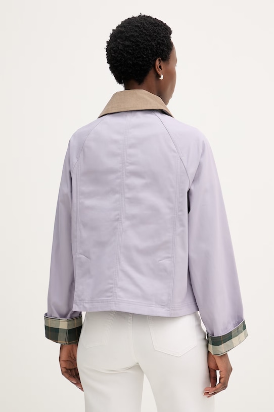 Îmbrăcăminte Barbour jachetă scurtă pentru femei, din bumbac LCA0377 violet