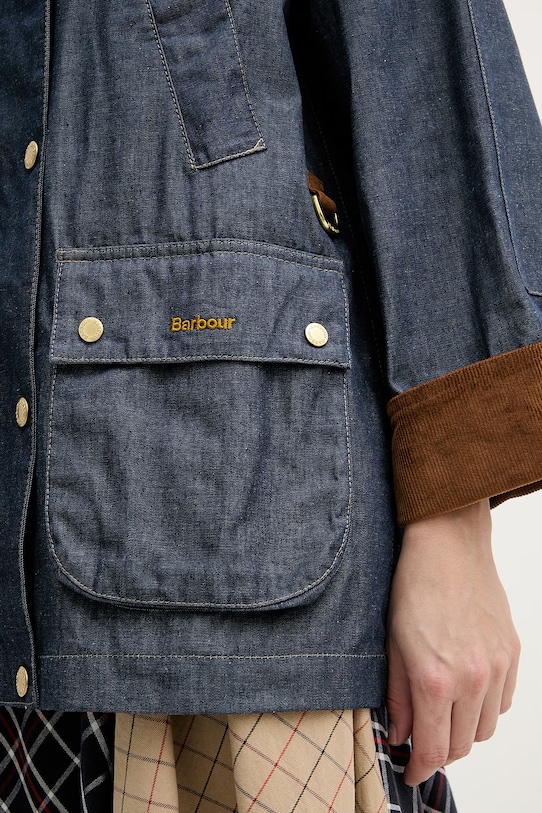 Barbour kurtka jeansowa Asker LCA0394 granatowy