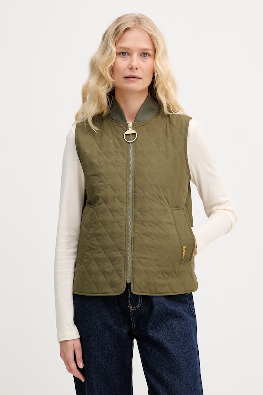 Barbour bezrękawnik Roeburn bez kaptura zielony LGI0219