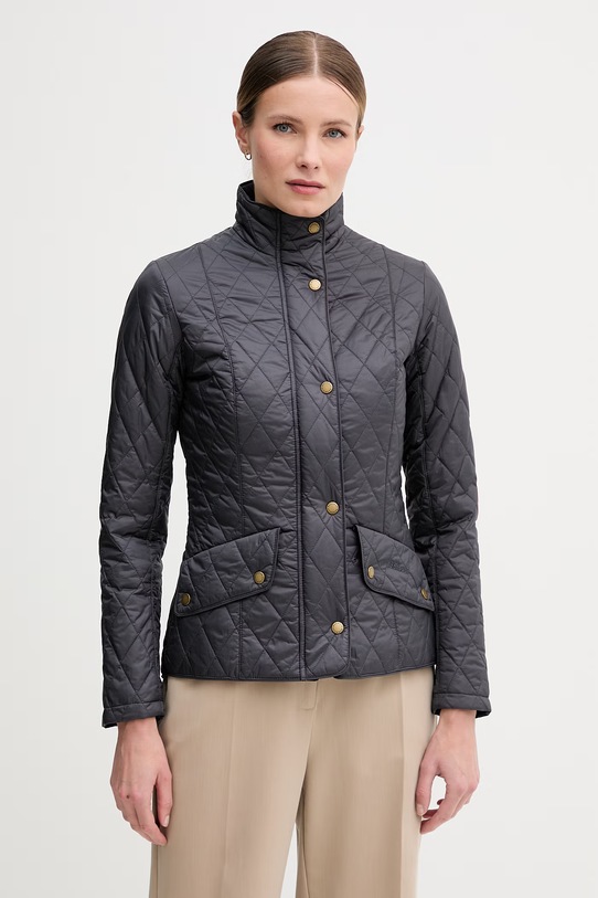 Barbour kurtka pikowana damska granatowy LQU0228