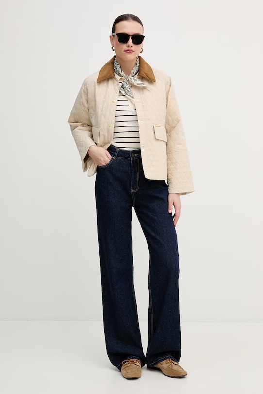 Barbour kurtka Kirby LQU1897 beżowy SS26