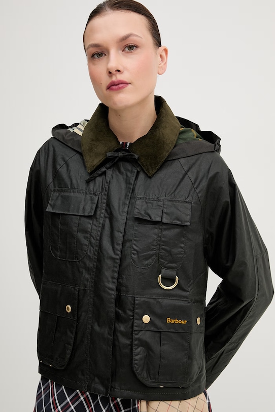 Barbour kurtka bawełniana Liza granatowy LWX1530