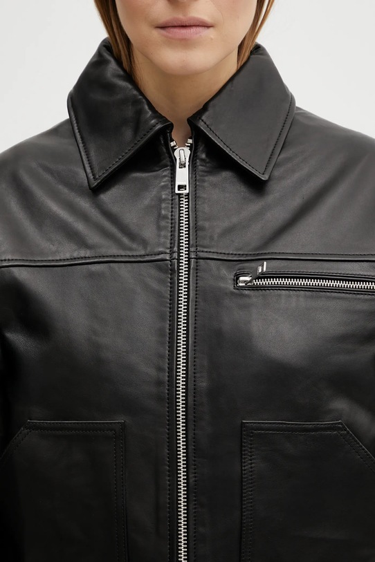 Rotate kurtka skórzana czarny 116054100