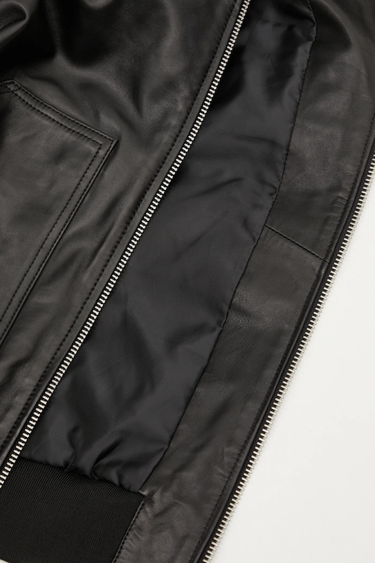 Rotate kurtka skórzana 116054100 czarny