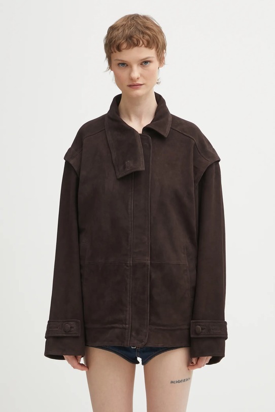 Μπουφάν Rotate χωρίς μόνωση καφέ 116052573