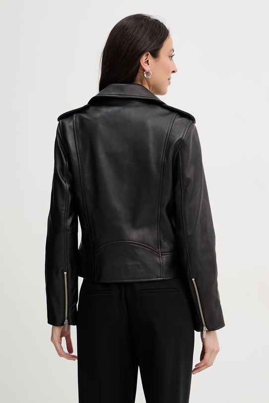 Ρούχα Twinset Γυναικείο δερμάτινο από δέρμα 261TP2010 μαύρο