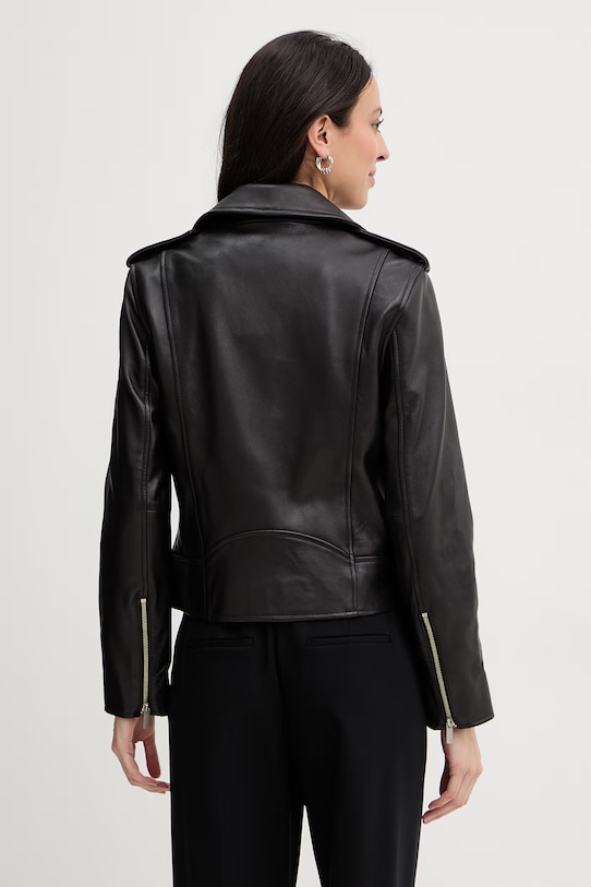 Ρούχα Twinset Γυναικείο δερμάτινο από δέρμα 261TP2010 μαύρο