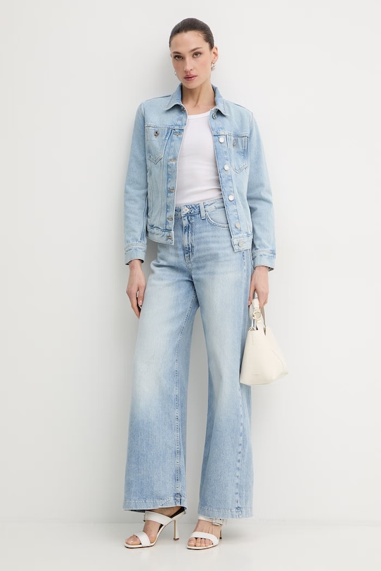 Trussardi kurtka jeansowa R4006000012N niebieski SS26