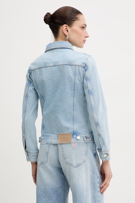 Odzież Trussardi kurtka jeansowa R4006000012N niebieski