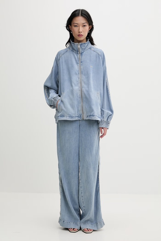 Gestuz kurtka jeansowa damska z lyocellu 10911024 niebieski SS26