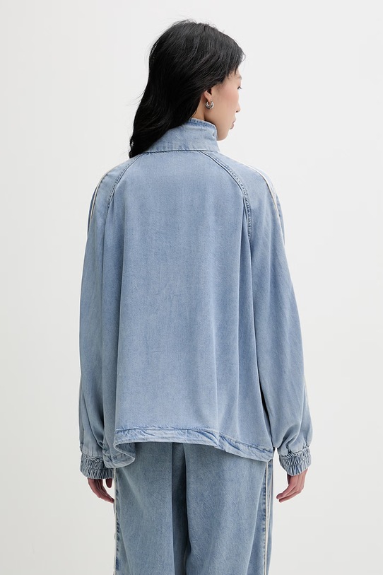 Odzież Gestuz kurtka jeansowa damska z lyocellu 10911024 niebieski