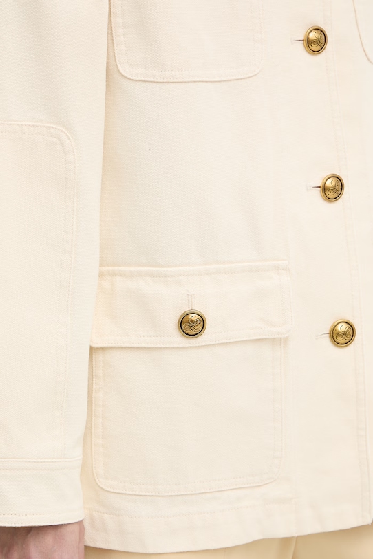 Luisa Spagnoli kurtka przejściowa damska bawełniana Validita 542902 beżowy