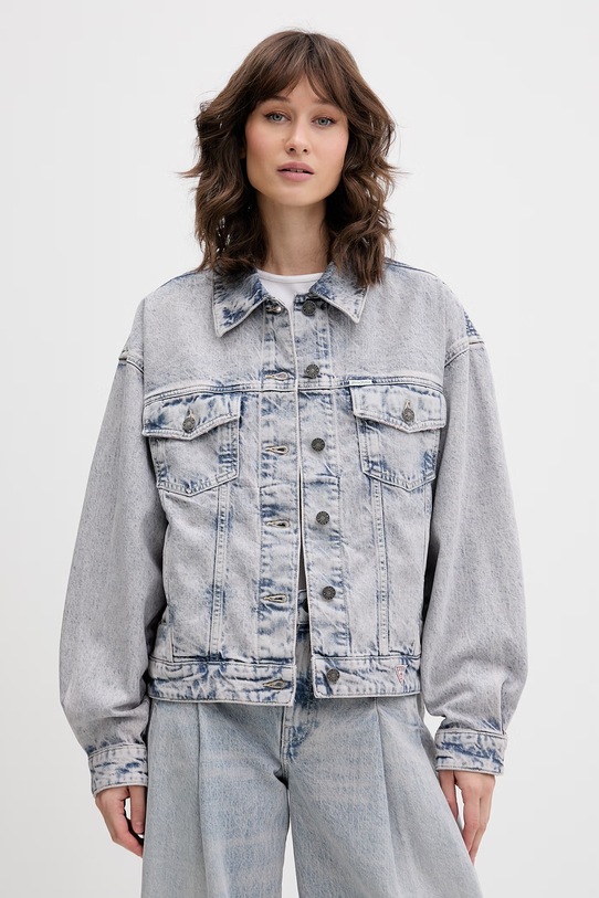Guess Jeans traper jakna ženska plava W6GN56.D5M57
