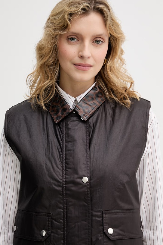 Sisley αμάνικο γυναικείο βαμβακερό 6W09W8014 καφέ