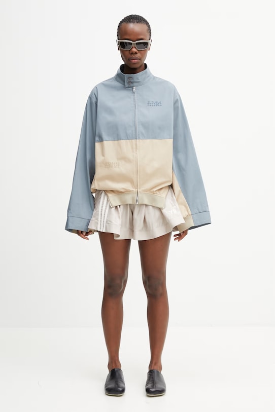 MM6 Maison Margiela kurtka damska S52AM0346.M35734.961 niebieski