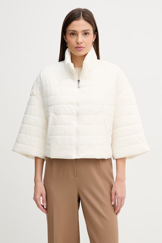 United Colors of Benetton kurtka bez kaptura beżowy 2TWDDN09O