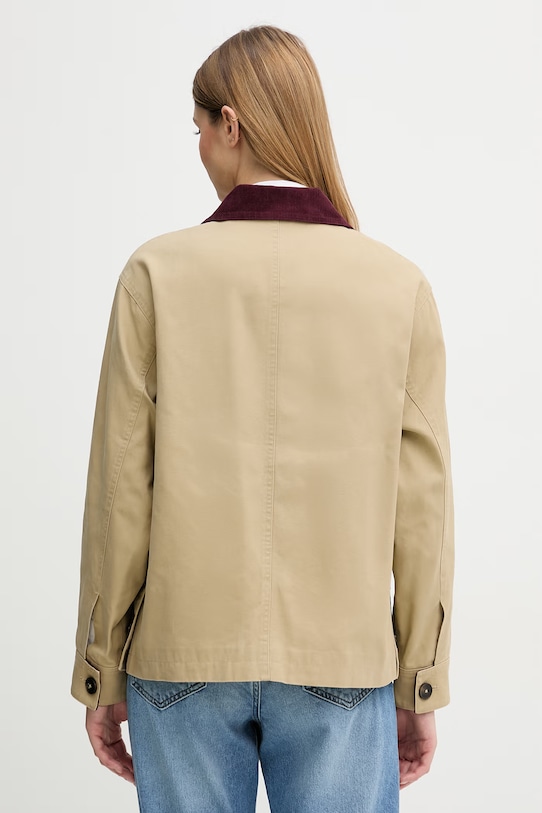 Odzież United Colors of Benetton kurtka przejściowa damska bawełniana 2PVADN09F beżowy