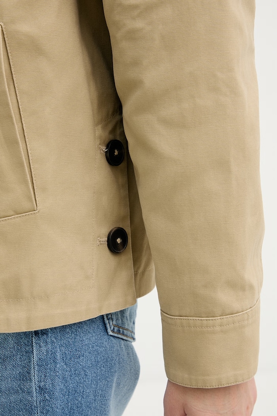 United Colors of Benetton kurtka przejściowa damska bawełniana 2PVADN09F beżowy