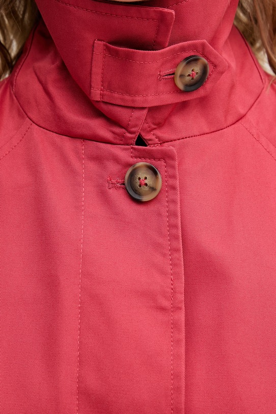 United Colors of Benetton płaszcz damski bawełniany 2QJYDN09K czerwony