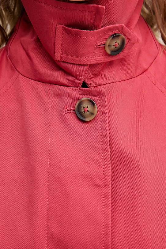 United Colors of Benetton płaszcz damski bawełniany 2QJYDN09K czerwony