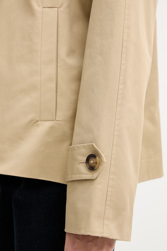 United Colors of Benetton płaszcz damski bawełniany 2QJYDN09K beżowy