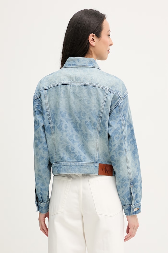 Oblečenie Calvin Klein Jeans bunda dámska LV047F677G modrá