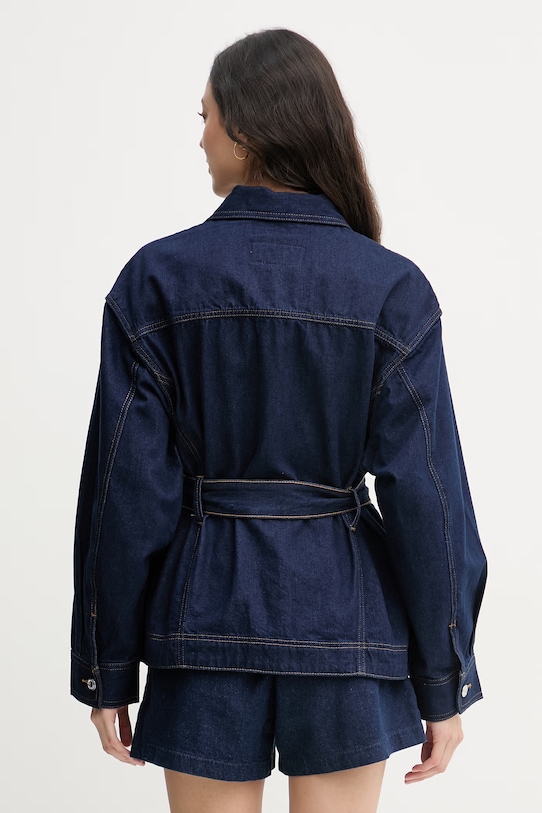 Oblačila Calvin Klein Jeans jakna ženska denimasta LV047F758G mornarsko modra