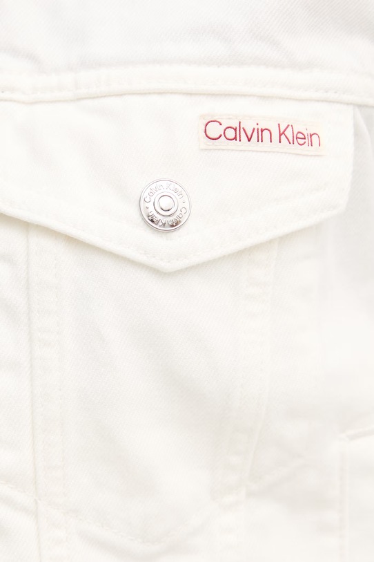 Calvin Klein Jeans jachetă de damă din bumbac LV047F776G bej
