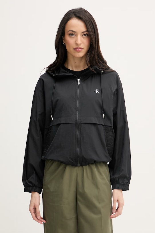 Calvin Klein Jeans prechodná bunda dámska čierna LV047F507G