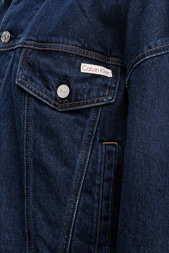 Calvin Klein Jeans Τζιν μπουφάν γυναικείο ντένιμ LV047F780G σκούρο μπλε