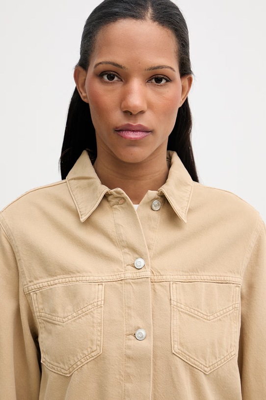 Marc O'Polo kurtka damska jeansowa beżowy 5000008030