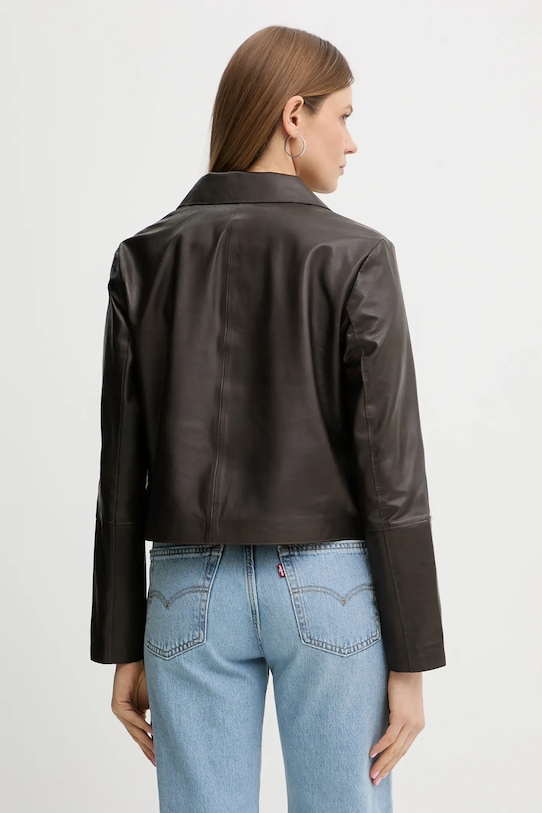 Odzież Marc O'Polo kurtka skórzana 5000013356 brązowy